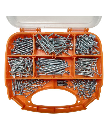 1 x Assortiment van 280 Agglo houtschroeven...