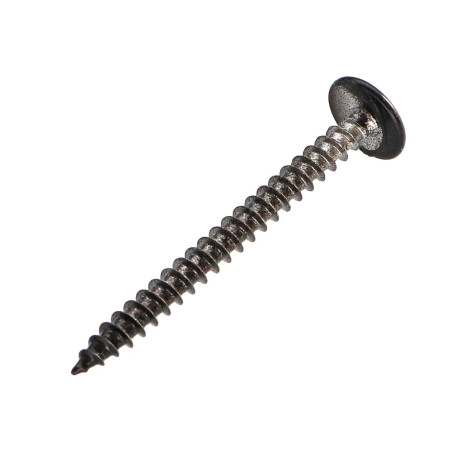 1 x Schroeven scharnier 4,5X50 volledige draad TORX T20 Chroomstaal RAL9005 donker zwart 30%