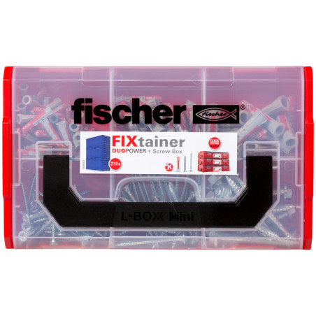 1 x Assortiment van Schroeven en Plug Fischer VASTE BEVESTIGING