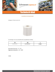 Afstandbus cilindrisch 11.2X16X13 zwart polyethyleen 2