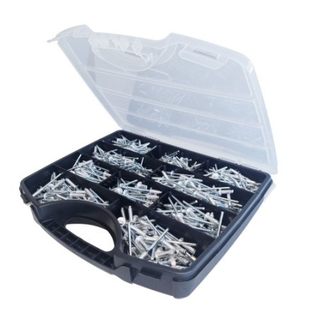 1 x Assortiment van 700 Klinknagel GORIVET ALX Aluminium Staalstaaf DEGOMETAL