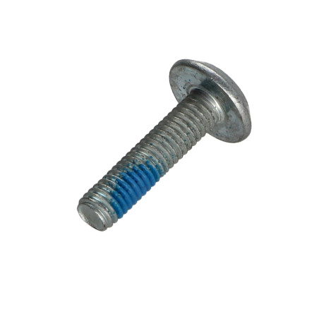 1 x Metalen schroeven plat sleutel van 4 M6X25 Wit verzinkt staal + Remdraad
