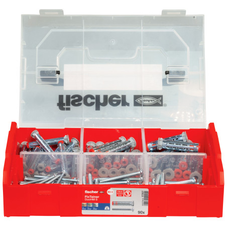 1 x Assortiment van Schroeven en Plug metaal Fischer DUOHM S