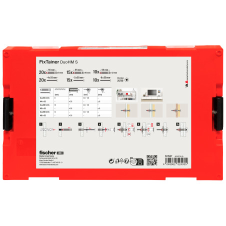 1 x Assortiment van Schroeven en Plug metaal Fischer DUOHM S