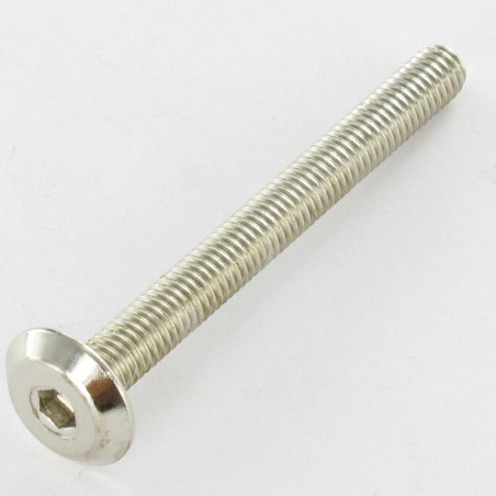 1 x Metalen schroeven plat sleutel van 4 M6X60 Nikkelstaal