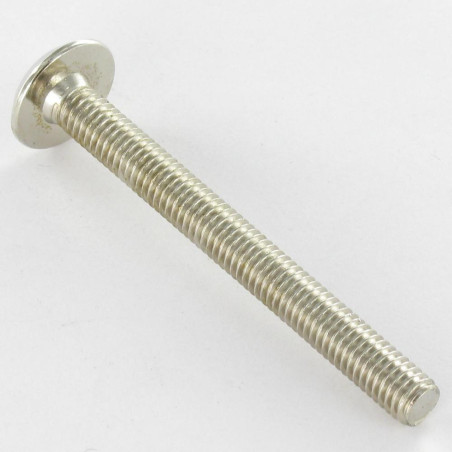 1 x Metalen schroeven plat sleutel van 4 M6X60 Nikkelstaal