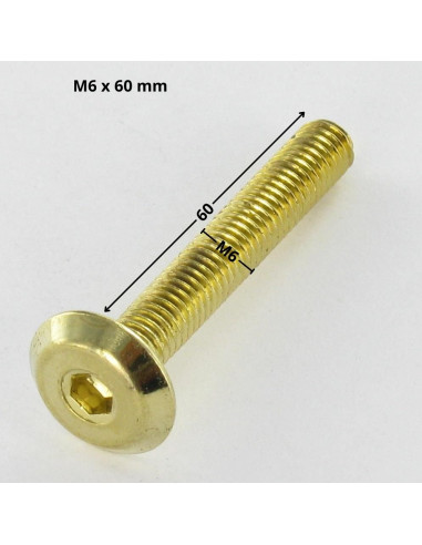 1 x Metalen schroeven plat sleutel van 4 M6X60...