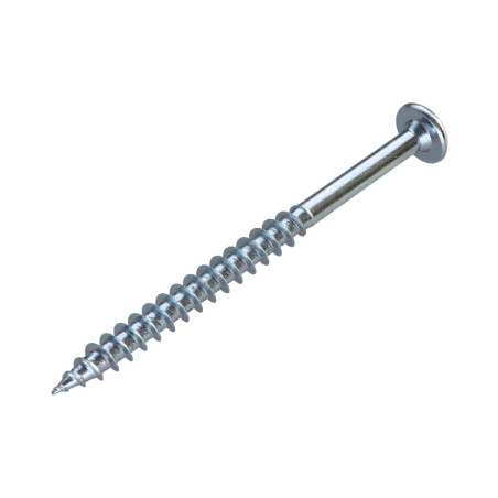 1 x Schroeven SLAPEN 7X90 bedraad op 60 TORX T30 Wit verzinkt staal kopdiameter 15