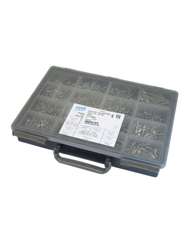 1 x Assortiment van 1684 Metaalplaatschroef...
