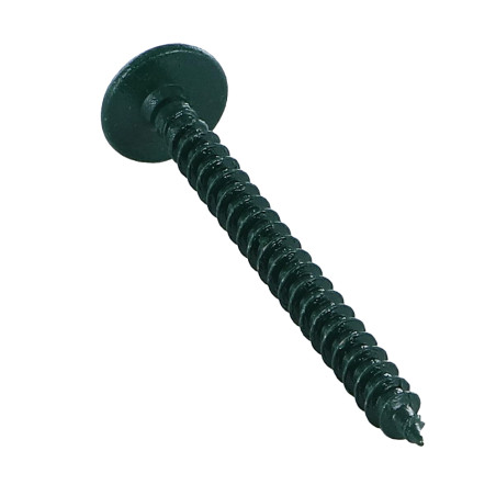 1 x Schroeven scharnier 4,5X50 volledige draad TORX T20 Wit verzinkt staal LAQ RAL6005 mosgroen