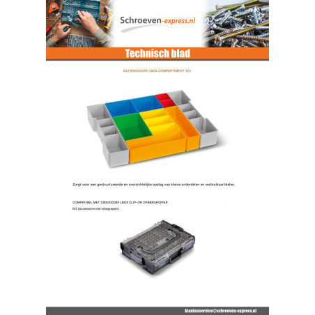 1 x COMPARTIMENT LBOX 102