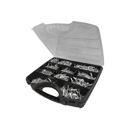 1 x Assortiment van 500 Multigrip blindklinknagels Aluminium Staalstaaf DEGOMETAL