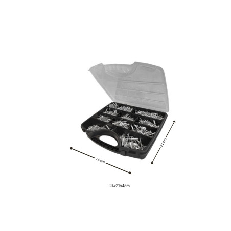 1 x Assortiment van 500 Multigrip blindklinknagels Aluminium Staalstaaf DEGOMETAL