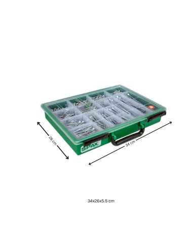 1 x Assortiment van 364 Houtschroeven gefreesde...
