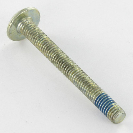 1 x Metalen schroeven plat sleutel van 4 M6X40 Remdraad Wit verzinkt staal