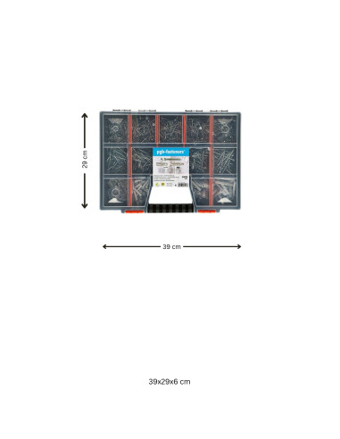 1 x Assortiment van 1020 Plug met Schroeven