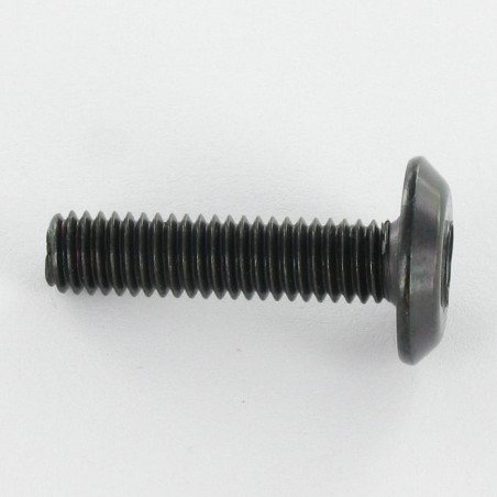 1 x Metalen schroeven plat sleutel van 4 M6X60 Zwart gegalvaniseerd staal