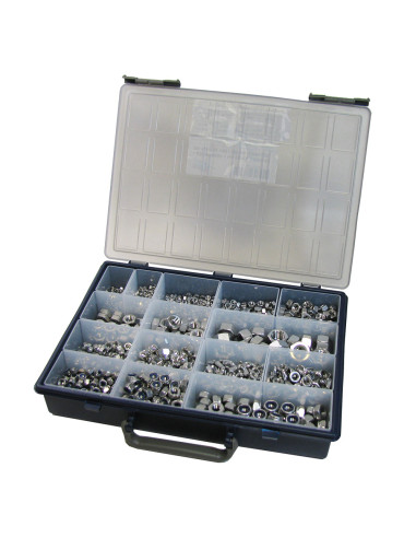 1 x Assortiment van 1140 Zeskantmoer...