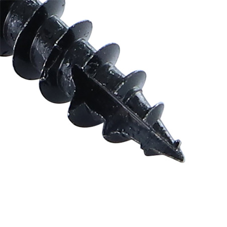 1 x TEKOR houtschroeven Schroeven scharnier 7X30 bedraad op 30 TORX T30 Zwart gegalvaniseerd staal anti-splijtpunt type 17