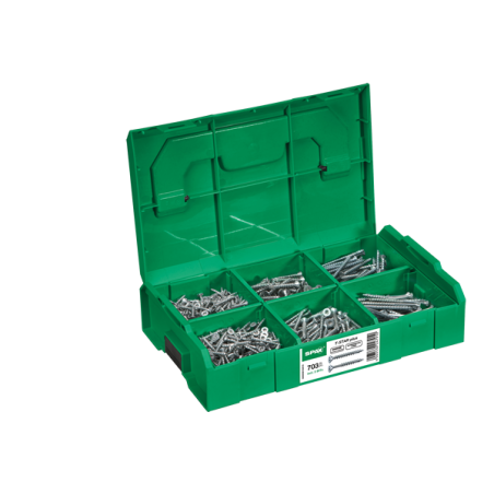 1 x Assortiment van 703 SPAX gefreesde kop T-STAR+ WIROX