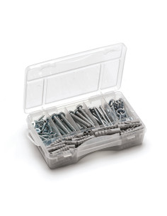Assortiment van Oogschroeven Wit verzinkt staal (135...