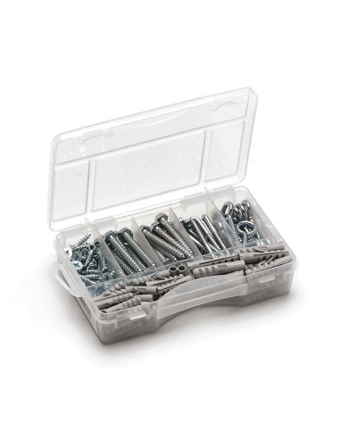 1 x Assortiment van Oogschroeven Wit verzinkt...