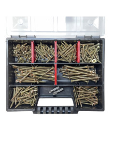 Assortiment van 280 Agglo houtschroeven gefreesde kop... 2