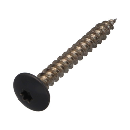 1 x Schroeven scharnier 5X40 volledige draad TORX T20 Wit verzinkt staal RAL7015 leigrijs