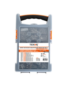 Assortiment van 1200 TEKOR houtschroeven gefreesde kop...