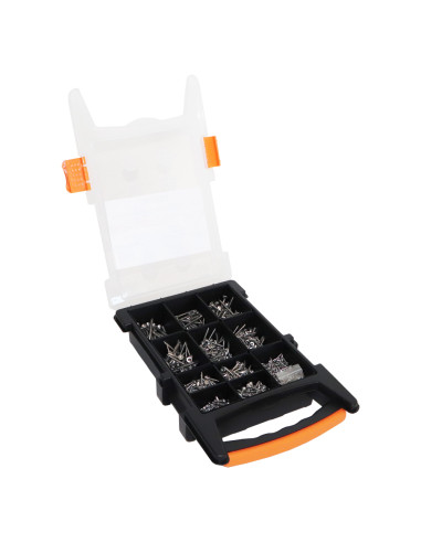 1 x Assortiment van 1200 TEKOR houtschroeven...