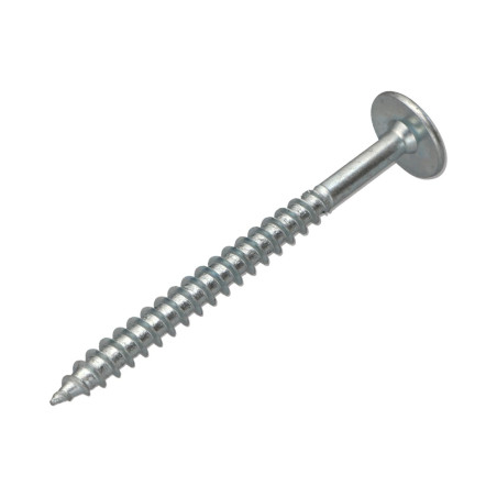 1 x Schroeven scharnier 6X70 gedeeltelijke draad TORX T30 Wit verzinkt staal