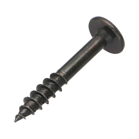1 x Schroeven scharnier 7X60 volledige draad TORX T30 Zwart gegalvaniseerd staal