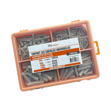 1 x Assortiment van 325 Plug UNIVERSEEL