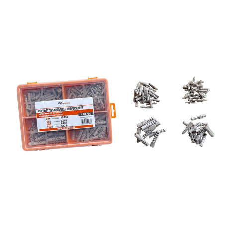 1 x Assortiment van 325 Plug UNIVERSEEL