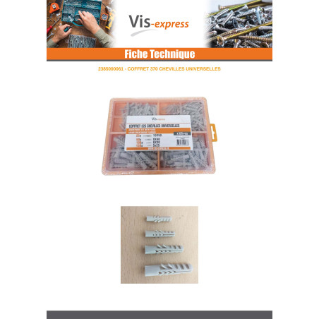 1 x Assortiment van 325 Plug UNIVERSEEL