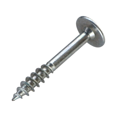 1 x Schroeven scharnier 7X50 bedraad op 23 TORX T30 Wit verzinkt staal 200 uren zoutnevel zonder rode roest