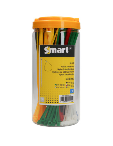1 x Assortiment van 245 Slangenklem RVS Nylon