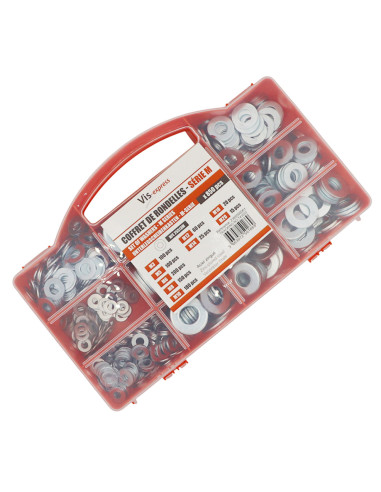 1 x Assortiment van 850 Sluitring Wit verzinkt...