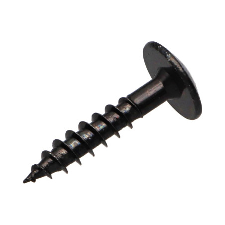 1 x Schroeven scharnier 6X40 gedeeltelijke draad TORX T30 Zwart gegalvaniseerd staal