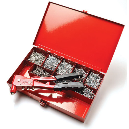 1 x Assortiment van Tang GO9600 + 100 Klinknagel DEGOMETAL