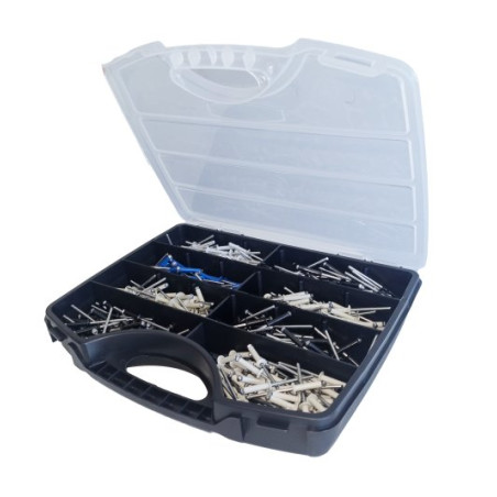 1 x Assortiment van 500 Klinknagel GOSTAR GOLIGHT Aluminium Staalstaaf DEGOMETAL
