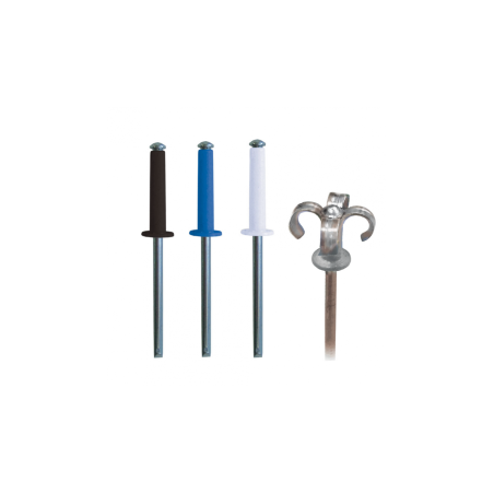 1 x Assortiment van 500 Klinknagel GOSTAR GOLIGHT Aluminium Staalstaaf DEGOMETAL