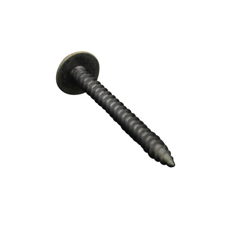 1 x Schroeven scharnier 4,5X50 volledige draad TORX T20 Wit verzinkt staal LAQ RAL1014