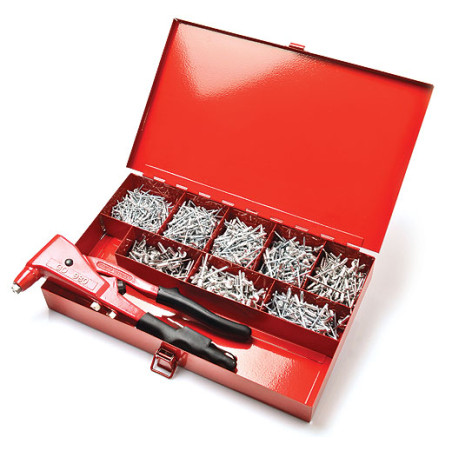 1 x Assortiment van Tang GO9800 + 1000 Klinknagel DEGOMETAL