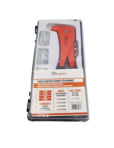 1 x Assortiment van blindklinktang met Popnagels