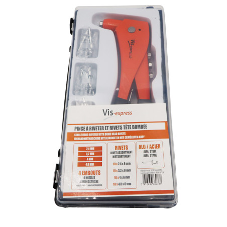 1 x Assortiment van blindklinktang met Popnagels