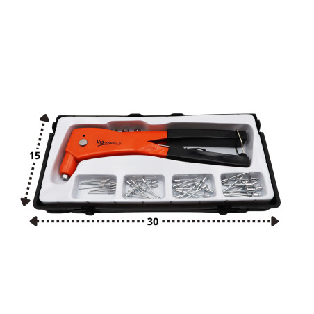 1 x Assortiment van blindklinktang met Popnagels