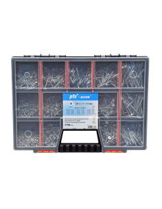 Assortiment van 1700 Agglo houtschroeven gefreesde kop...