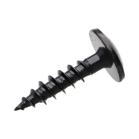 1 x Schroeven scharnier 7X40 volledige draad TORX T30 Zwart gegalvaniseerd staal