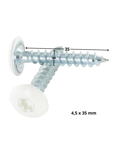 1 x Schroeven scharnier 6X35 gedeeltelijke...